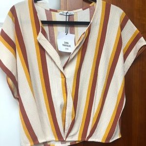 NWT Zara striped blouse